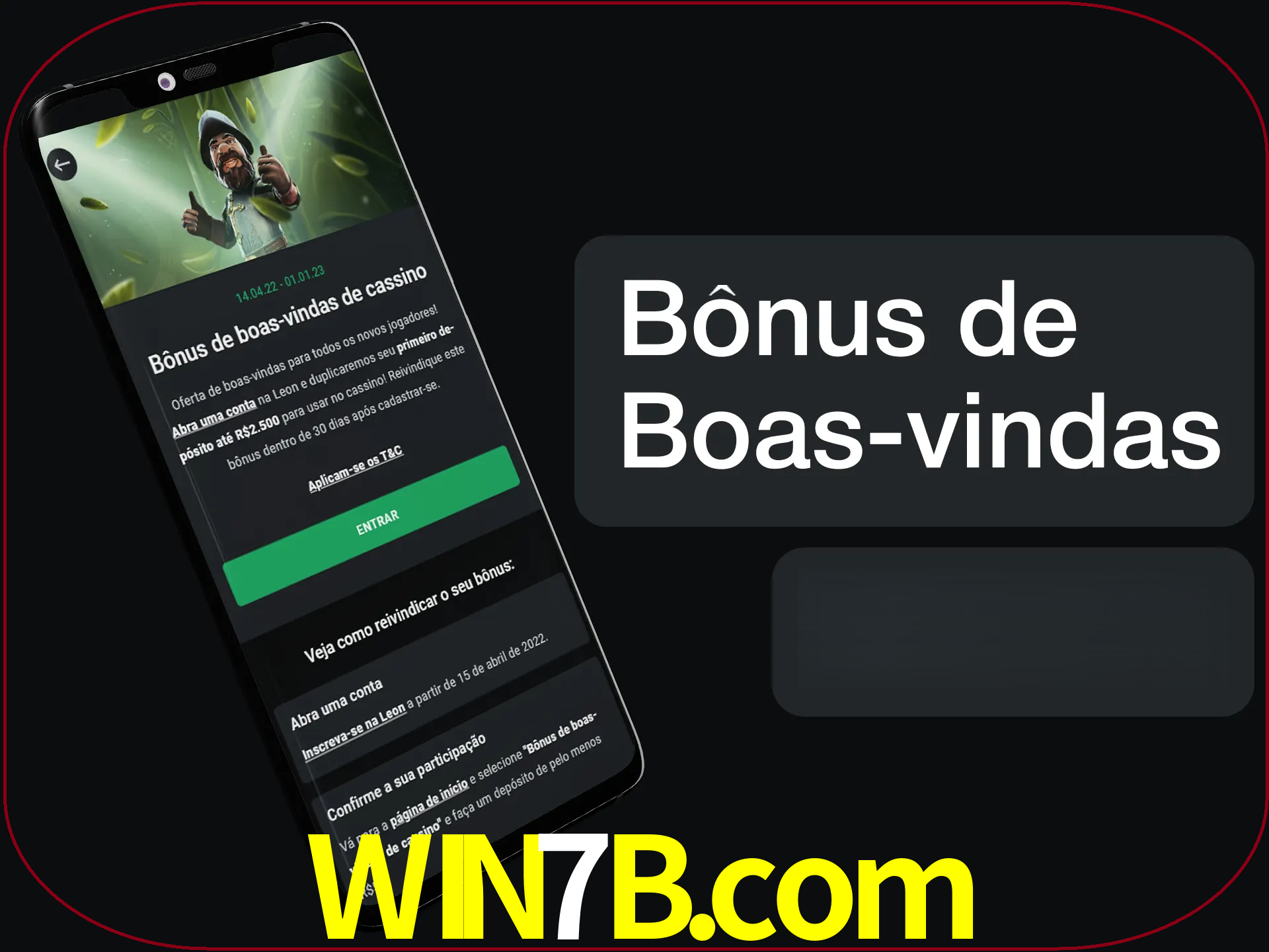 Não se esqueça de usar o bônus de boas-vindas.
